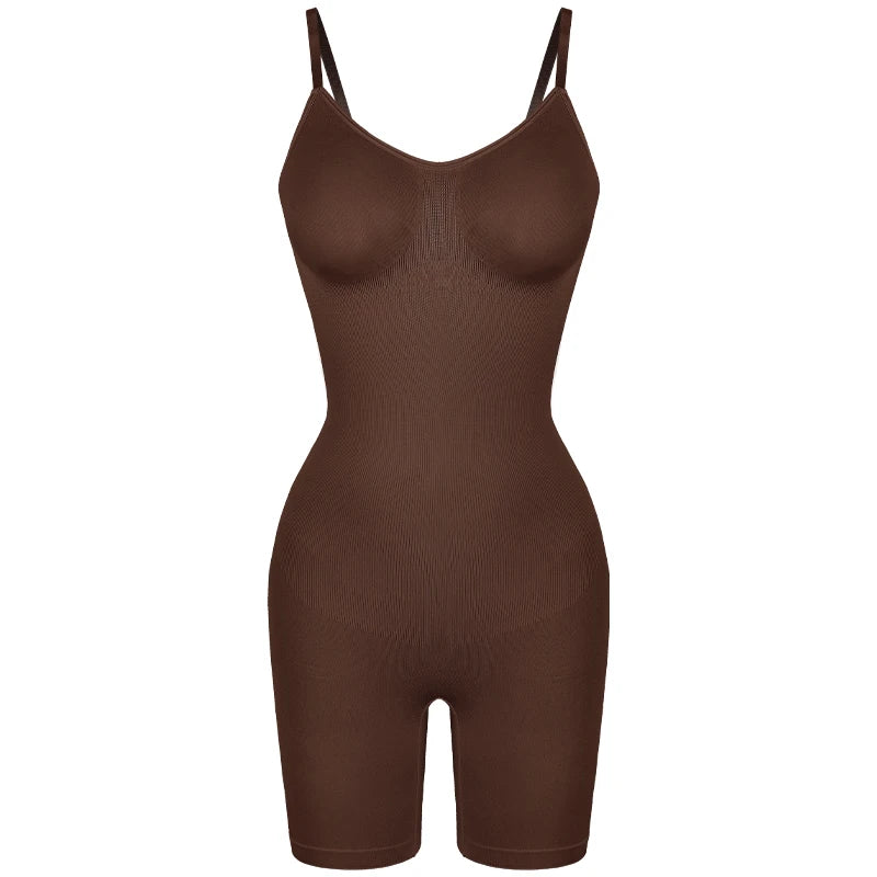 Bodyshort gainant avec bretelles fines – Silhouette lissée & confort quotidien