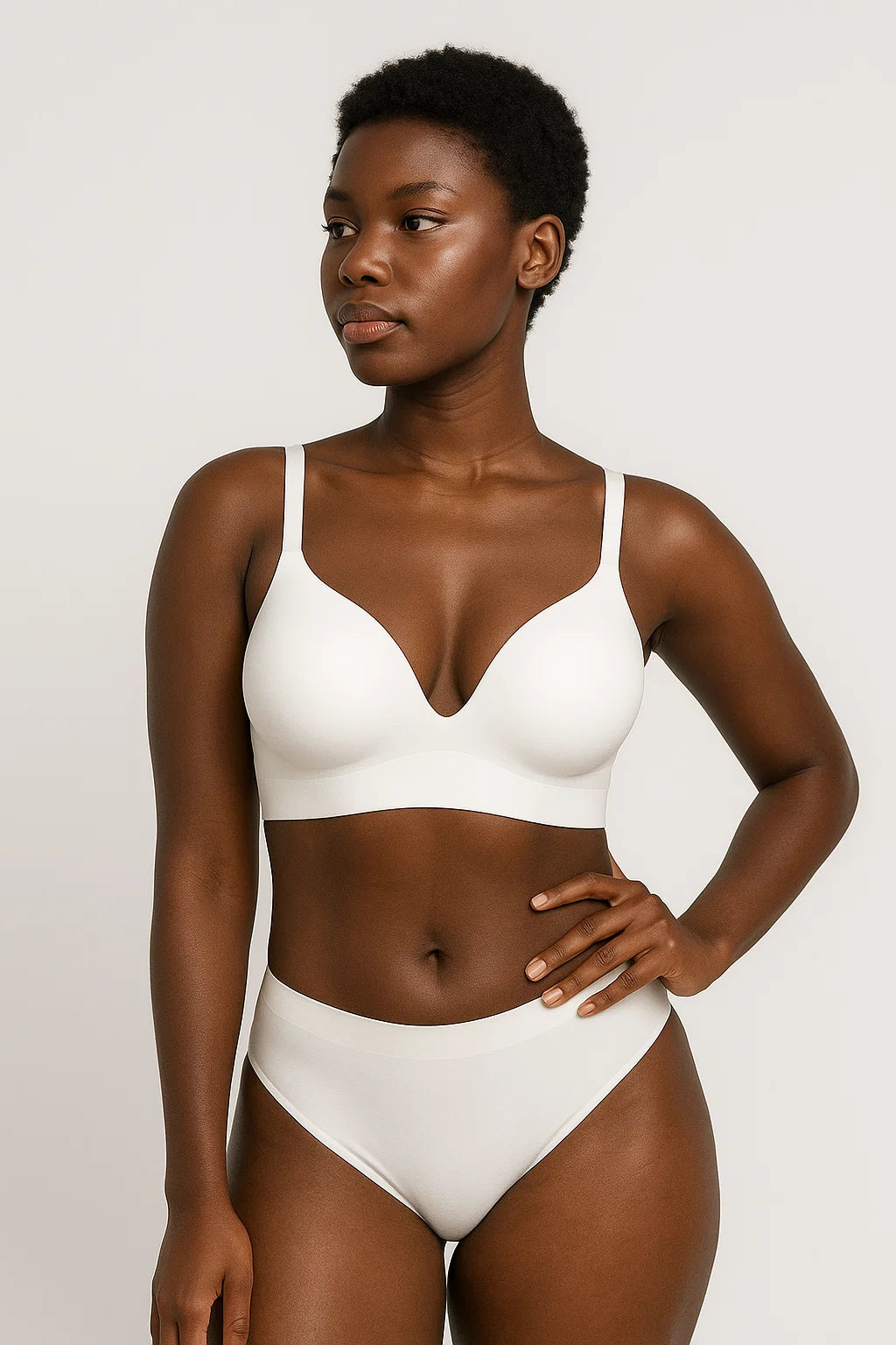 Soutien-gorge uni sans armature – Élégance et discrétion